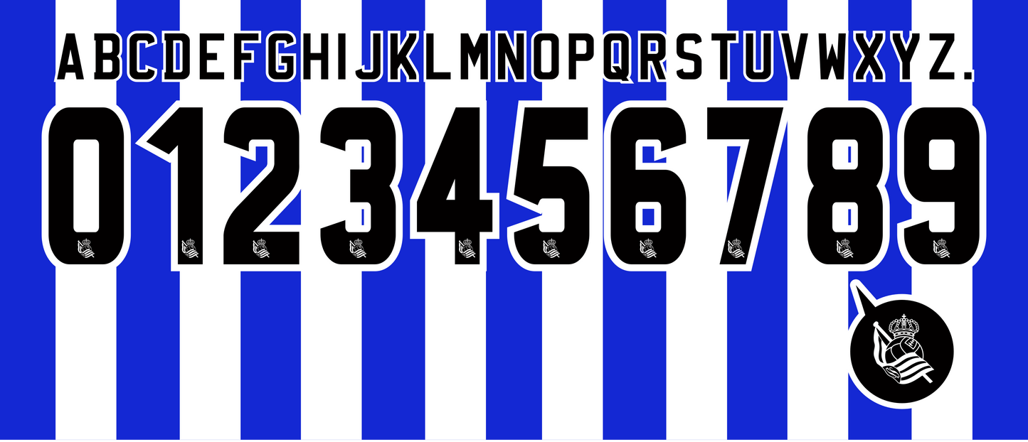 Real Sociedad 2014-2015 Nameset AI Vector File