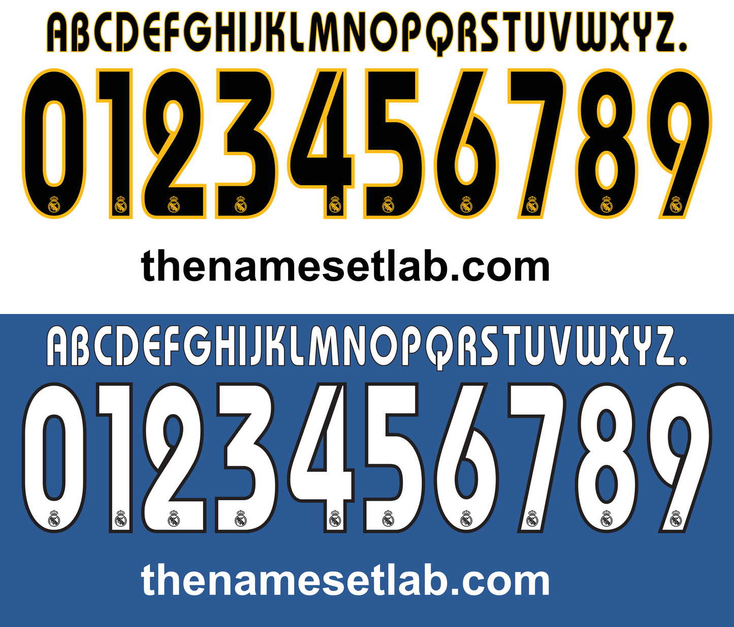 Real Madrid 2003-2005 Nameset AI Vector File