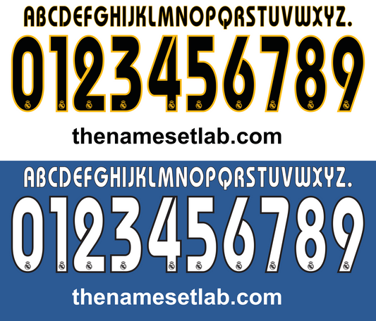 Real Madrid 2003-2005 Nameset AI Vector File