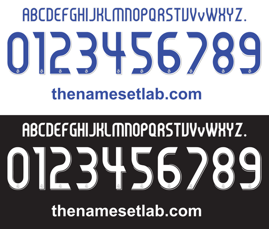 Real Madrid 2006-2007 Nameset AI Vector File