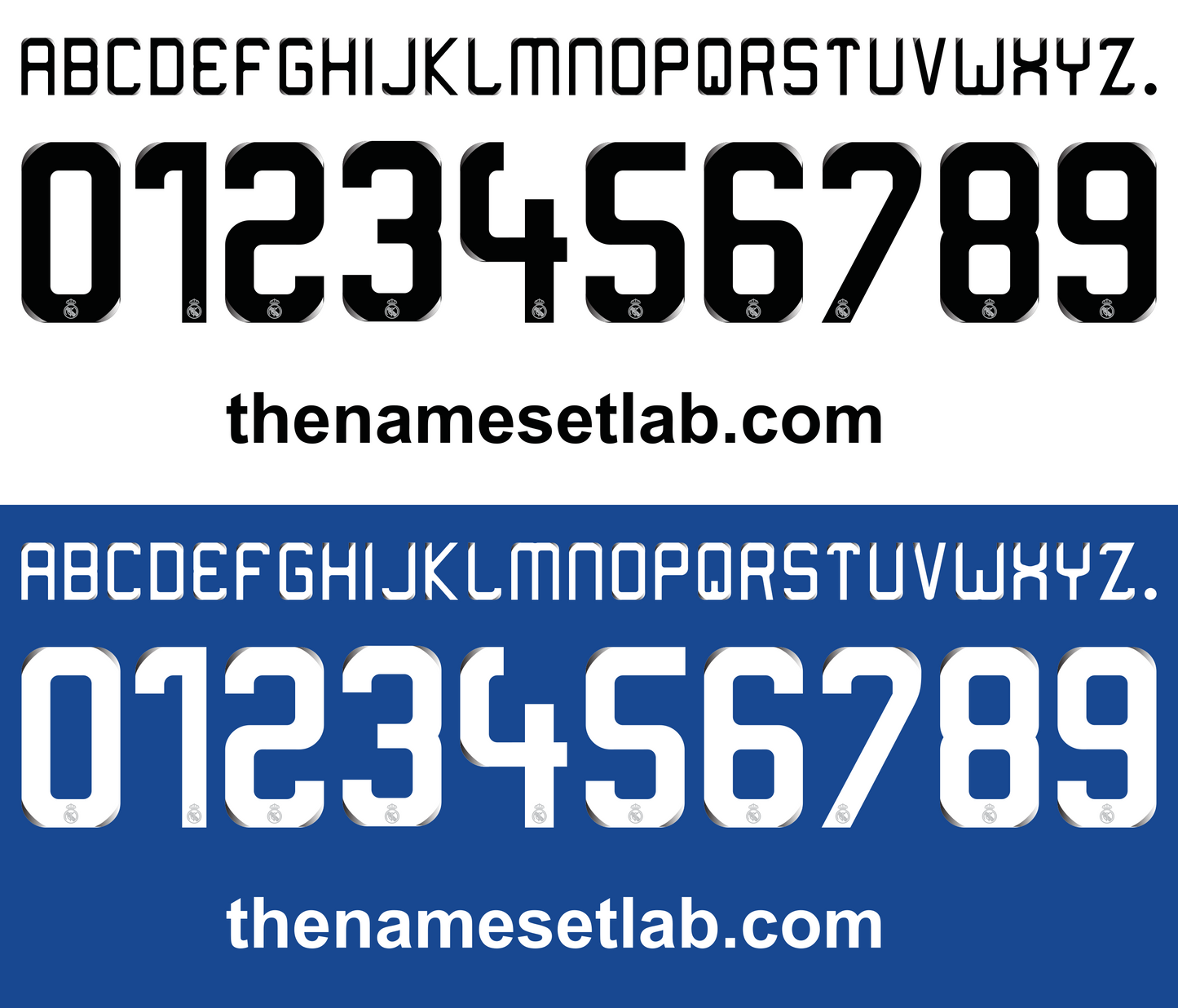 Real Madrid 2008-2009 Nameset AI Vector File