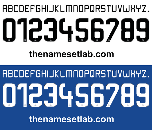 Real Madrid 2008-2009 Nameset AI Vector File
