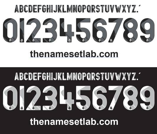 Real Madrid 2009-2010 Nameset AI Vector File