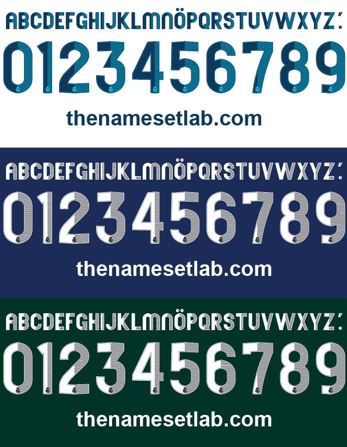 Real Madrid 2012-2013 Nameset AI Vector File