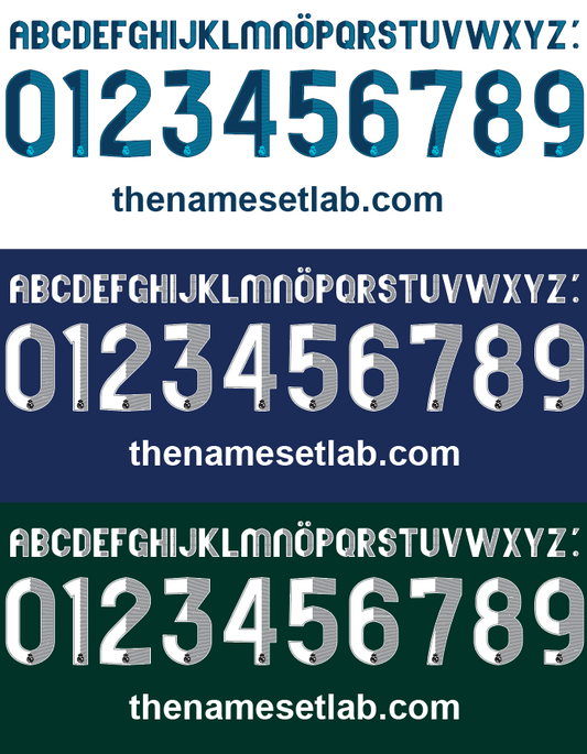 Real Madrid 2012-2013 Nameset AI Vector File