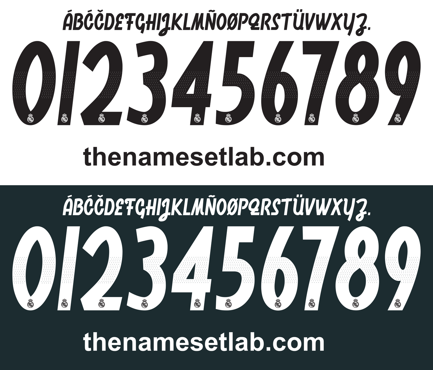 Real Madrid 2018-2019 Nameset AI Vector File