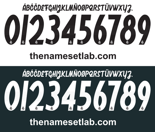 Real Madrid 2018-2019 Nameset AI Vector File