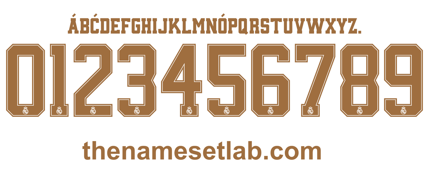 Real Madrid 2019-2020 Nameset AI Vector File