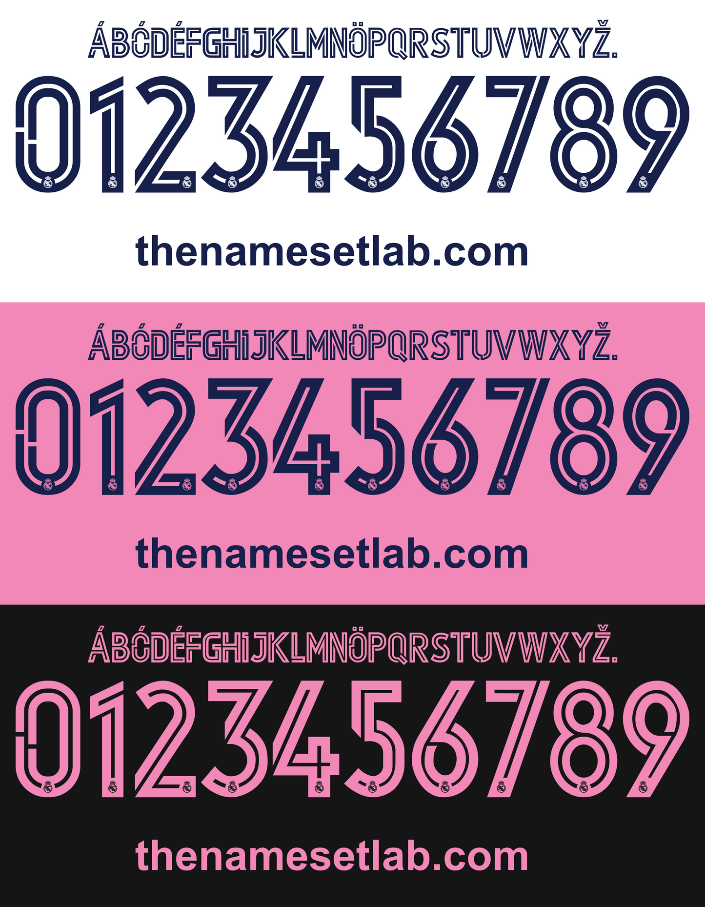 Real Madrid 2020-2021 Nameset AI Vector File