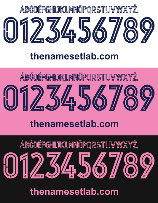 Real Madrid 2020-2021 Nameset AI Vector File