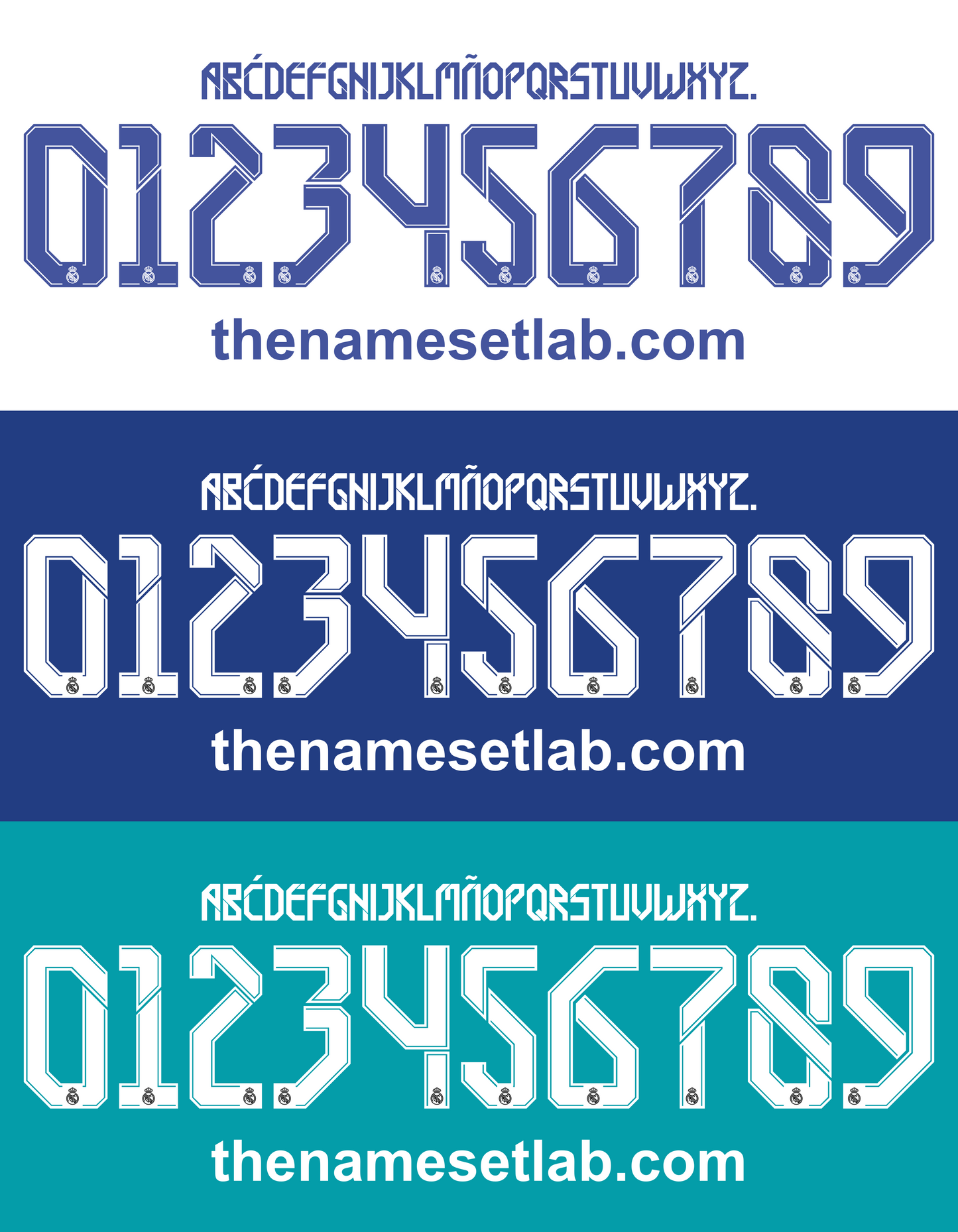 Real Madrid 2021-2022 Nameset AI Vector File