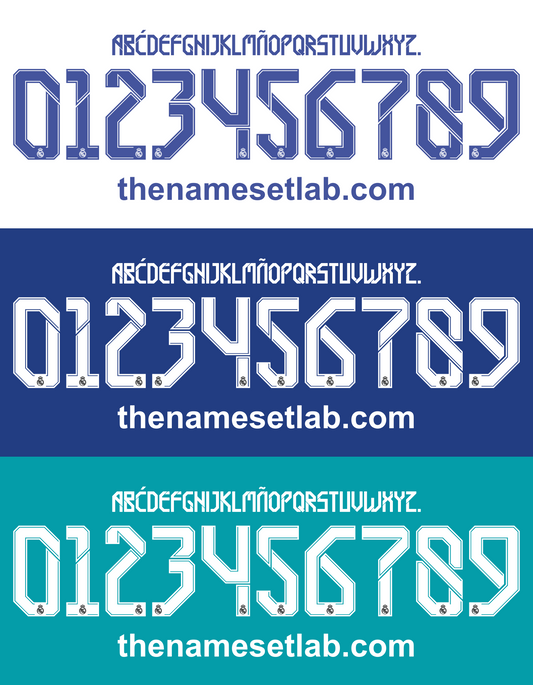 Real Madrid 2021-2022 Nameset AI Vector File