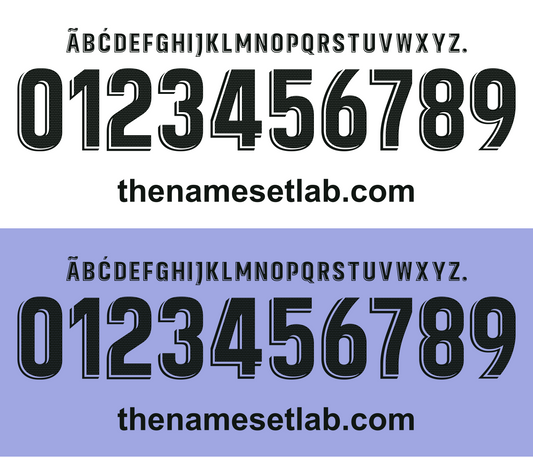 Real Madrid 2022-2023 La Liga Nameset AI Vector File