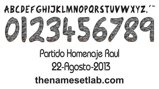 Real Madrid Raul Tribute Nameset AI Vector File