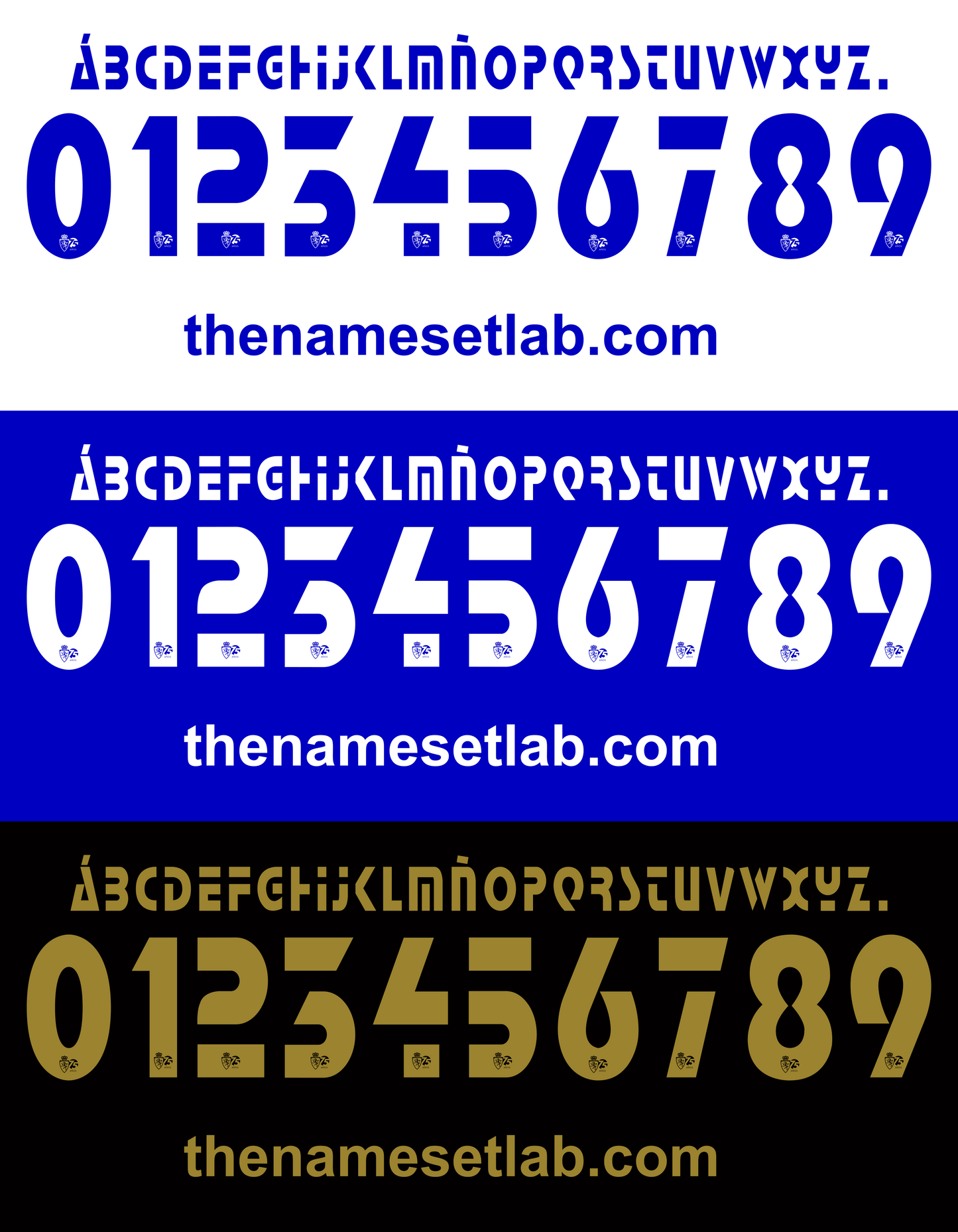 Real Zaragoza 2007-2008 Nameset AI Vector File