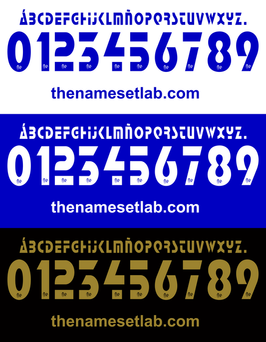 Real Zaragoza 2007-2008 Nameset AI Vector File