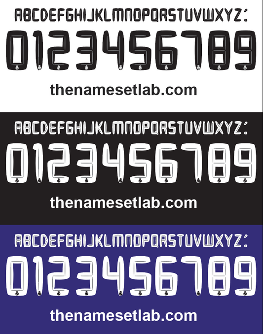 Real Madrid 2010-2011 Nameset AI Vector File
