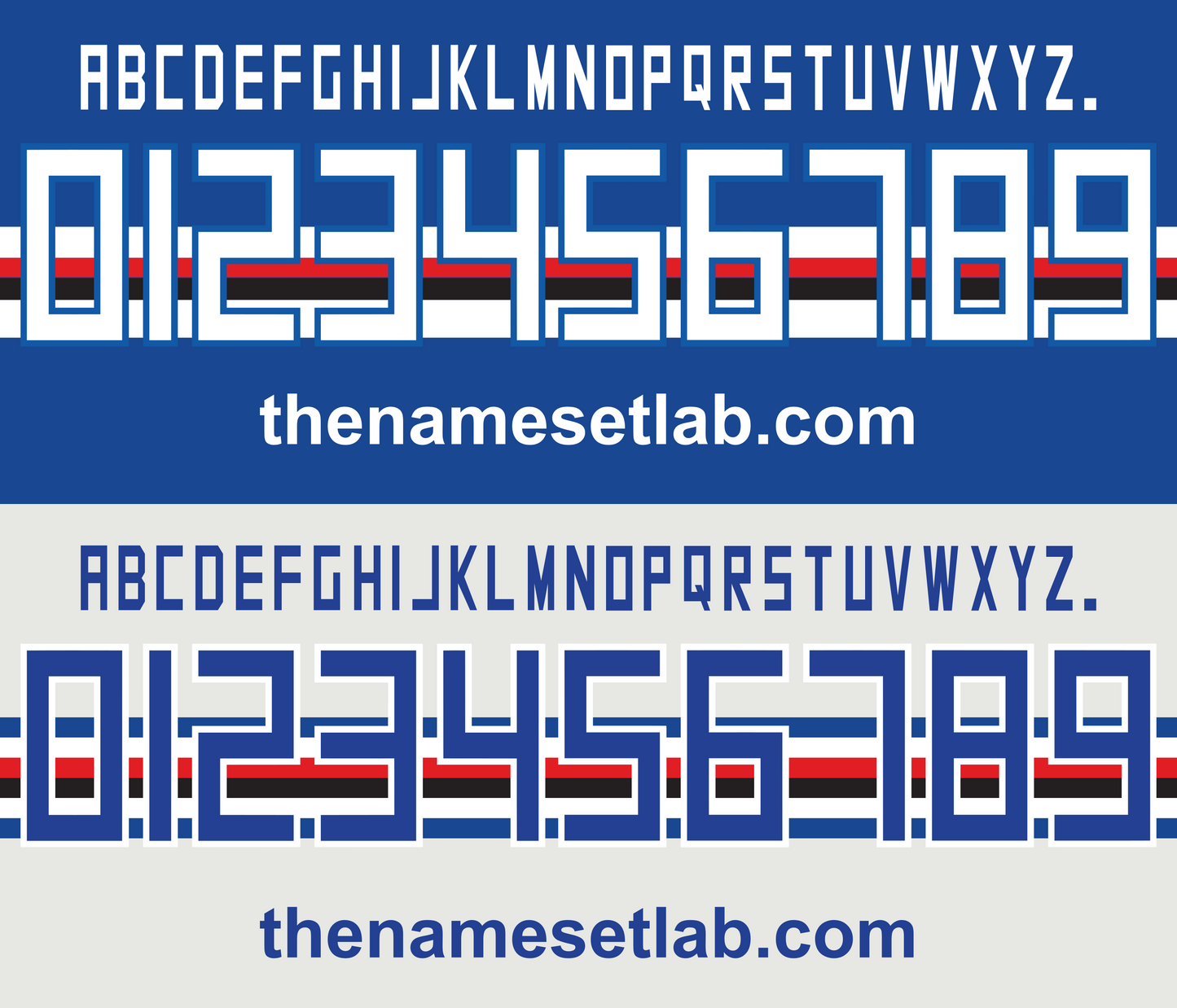 Sampdoria 2013-2015 Nameset AI Vector File