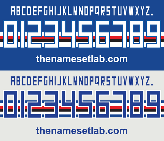 Sampdoria 2013-2015 Nameset AI Vector File