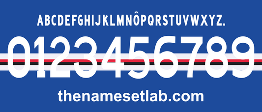 Sampdoria 2016-2017 70yrs Nameset AI Vector File