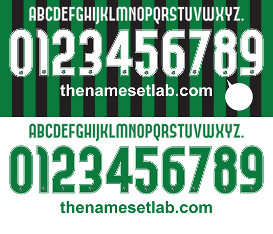 Sassuolo 2013-2014 Nameset AI Vector File