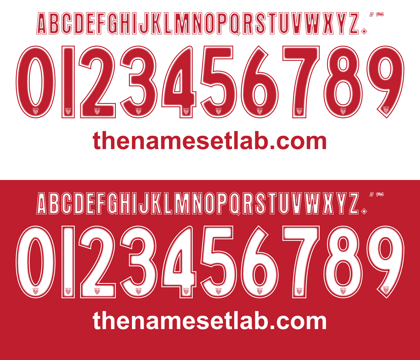 Sevilla 2004-2006 Nameset AI Vector File