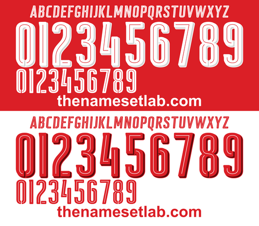 Switzerland 2016 Football Nameset AI Vector File