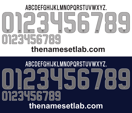 USA 2012 Football Nameset AI Vector File